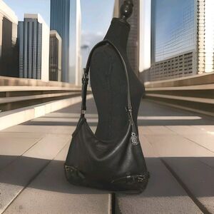 NWOT! Kenneth Cole REACTION Black Vegan Shoulder Bag 12x10x3